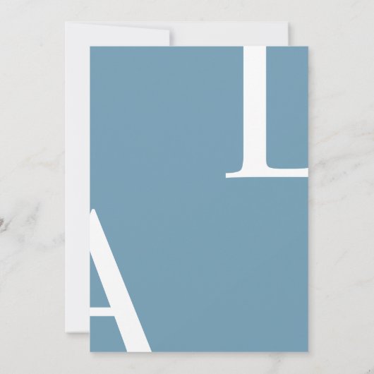 Modernes Layout Elegante Script Hochzeit Einladung (Rückseite)