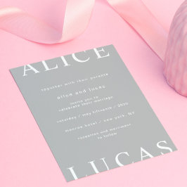 Modernes Layout Elegante Script Hochzeit Einladung