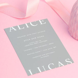 Modernes Layout Elegante Script Hochzeit Einladung