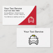 Modernes Layouttaxi Visitenkarte (Vorne/Hinten)