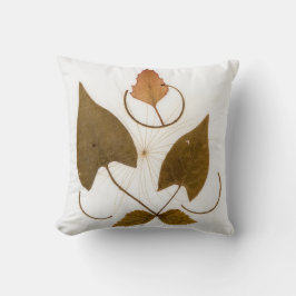 Modernes Leaf Design aus dem Mittelalter Kissen