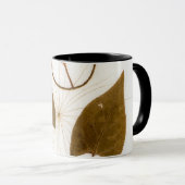 Modernes Leaf Design aus dem Mittelalter Tasse (VorderseiteRechts)