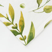 Modernes Leaf Design Fleecedecke (Ecke)
