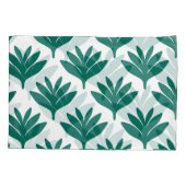 Modernes Leaf-Grün-Muster Kissenbezug (Rückseite-Links)
