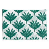 Modernes Leaf-Grün-Muster Kissenbezug (Rückseite-Rechts)
