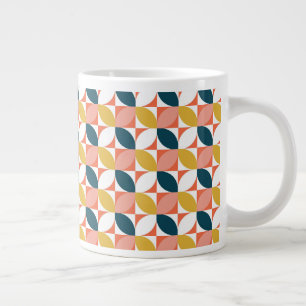 Modernes Leaf-Muster aus dem Mittelalter Jumbo-Tasse