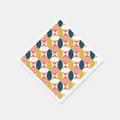 Modernes Leaf-Muster aus dem Mittelalter Serviette (Ecke)