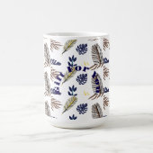 Modernes Leaf-Muster Kaffeetasse (Mittel)