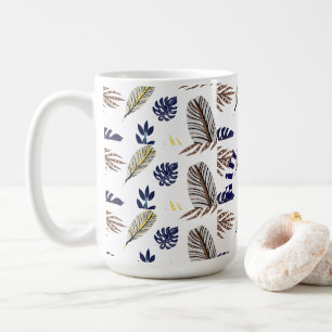 Modernes Leaf-Muster Kaffeetasse