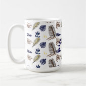 Modernes Leaf-Muster Kaffeetasse (Links)