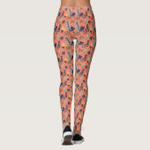 Modernes Leaf-Muster Leggings (Rückseite)