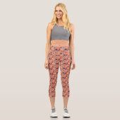 Modernes Leaf-Muster - Leggings (Vorderseite)