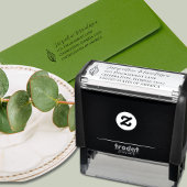 Modernes Leaf Permastempel