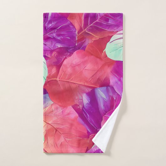 Modernes Leafdesign-Muster Badhandtuch Set (Handtuch)