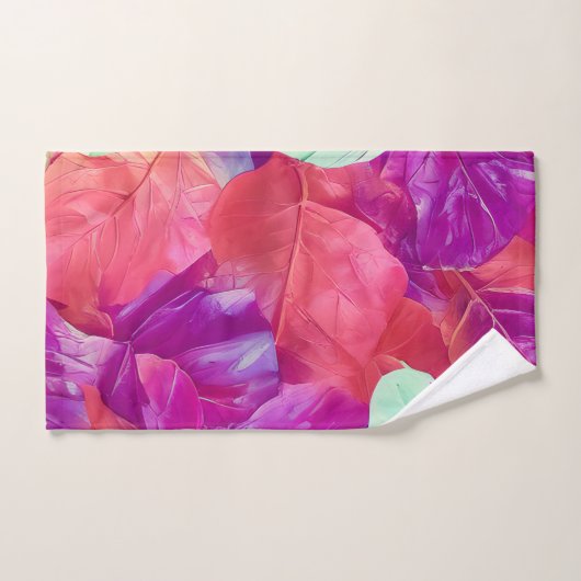 Modernes Leafdesign-Muster Badhandtuch Set (Handtuch)