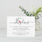 Modernes Leafed verschoben Event Neue Pläne Einladung (Stehend Vorderseite)