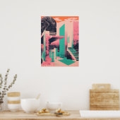 Modernes Leben Poster (Küche)