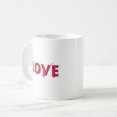 Modernes, lebendiges, cooles, trendiges Design der Kaffeetasse (Vorderseite Links)