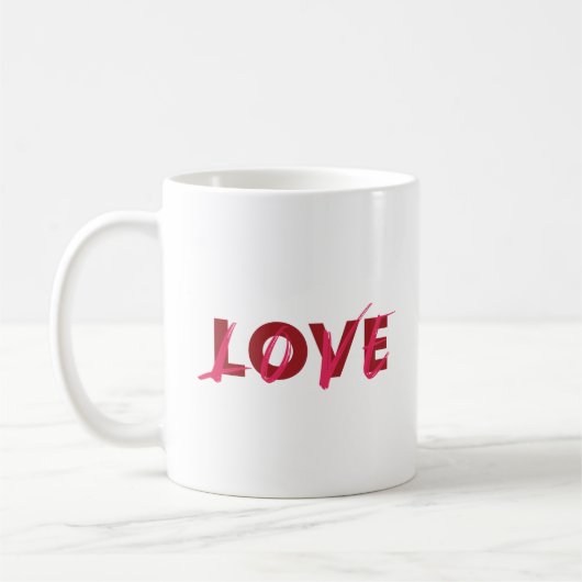 Modernes, lebendiges, cooles, trendiges Design der Kaffeetasse (Links)