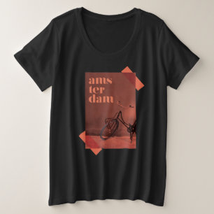 Modernes, lebendiges Grafikdesign - Amsterdam Cult Große Größe T-Shirt
