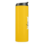 Modernes, lebendiges Personalisiertes Monogramm - Thermosbecher (Nach links gedreht)