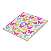 Modernes, lebendiges Rainbow Butterfly Niedliches Fliese (Seite)