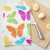 Modernes, lebendiges Rainbow Butterfly Niedliches  Geschirrtuch (Viertel Falte)
