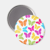 Modernes, lebendiges Rainbow Butterfly Niedliches Magnet (Vorderseite/Rückseite)