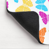 Modernes, lebendiges Rainbow Butterfly Niedliches Mousepad (Ecke)
