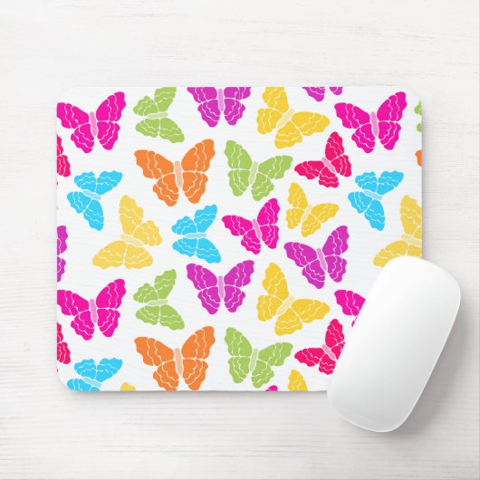 Modernes, lebendiges Rainbow Butterfly Niedliches  Mousepad (Mit Mouse)