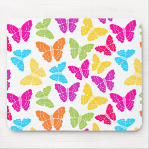Modernes, lebendiges Rainbow Butterfly Niedliches Mousepad