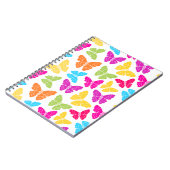 Modernes, lebendiges Rainbow Butterfly Niedliches Notizblock (Linke Seite)