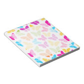 Modernes, lebendiges Rainbow Butterfly Niedliches Notizblock (angewinkelt)