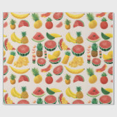 Modernes, lebhaftes Party Mix Fruit Geschenkpapier (Flach)