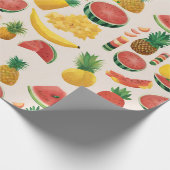 Modernes, lebhaftes Party Mix Fruit Geschenkpapier (Ecke)