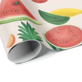 Modernes, lebhaftes Party Mix Fruit Geschenkpapier (Rolleneckpunkt)