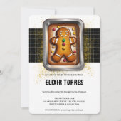 Modernes Lebkuchen in Pan Baby Dusche Einladung (Vorderseite)