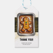 Modernes Lebkuchen in Pan Baby Dusche Geschenkanhänger (Vorderseite)