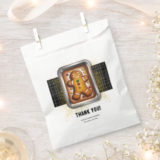 Modernes Lebkuchen in Pan Baby Dusche Geschenktütchen (Ausgeschnitten)