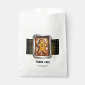 Modernes Lebkuchen in Pan Baby Dusche Geschenktütchen (Vorderseite)