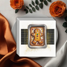 Modernes Lebkuchen in Pan Baby Dusche Serviette