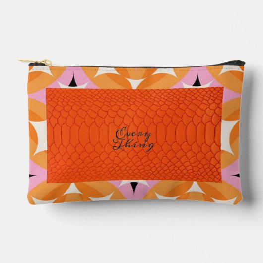 Modernes Leder Zubehörtasche (Vorderseite)