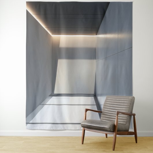 Modernes leeres Zimmer Räume Hintergrund Tapisseri Wandteppich (Beispiel)