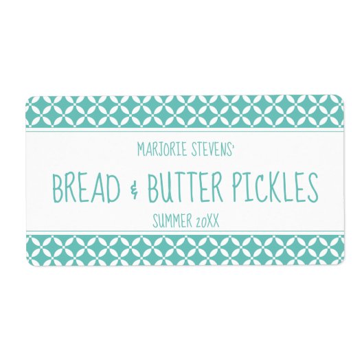 Modernes, leicht Aquamarines und weißes Konservens (Vorne)