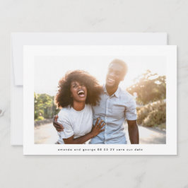 Modernes, leicht bearbeitbares Foto QR Save The Date
