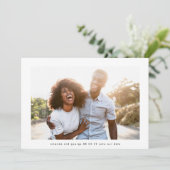 Modernes, leicht bearbeitbares Foto QR Save The Date (Stehend Vorderseite)