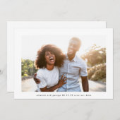 Modernes, leicht bearbeitbares Foto QR Save The Date (Vorne/Hinten)