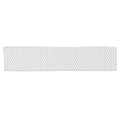 Modernes, leicht grau Zickzack Streifenmuster Kurzer Tischläufer (Horizontal)