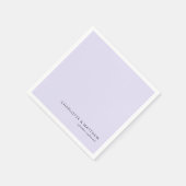 Modernes, leicht lila serviette (Ecke)