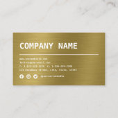 Modernes Leichtmetall-beruflich Visitenkarte (Rückseite)